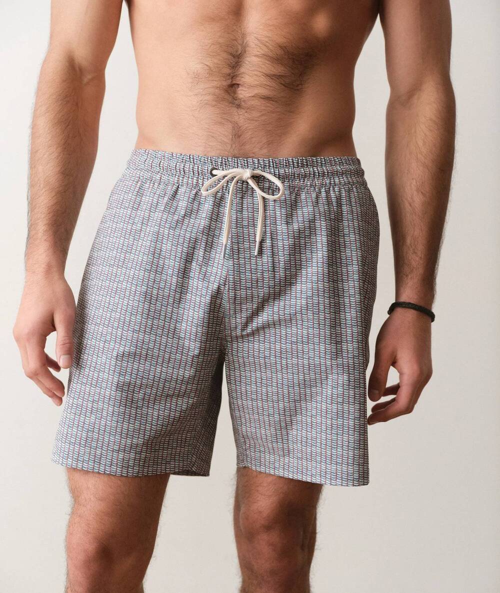 NEW MARINE LAYER lined sport & swim short in green matchstick